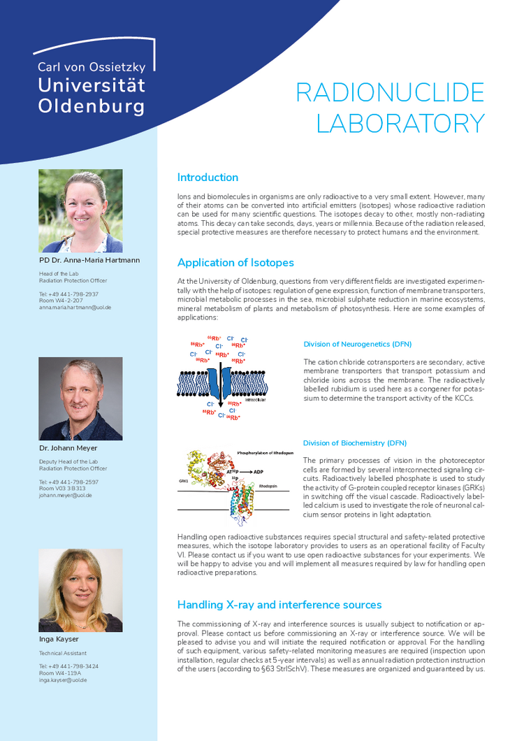 Poster IBU DFN_Ringebene_Radionuclide Laboratory.indd