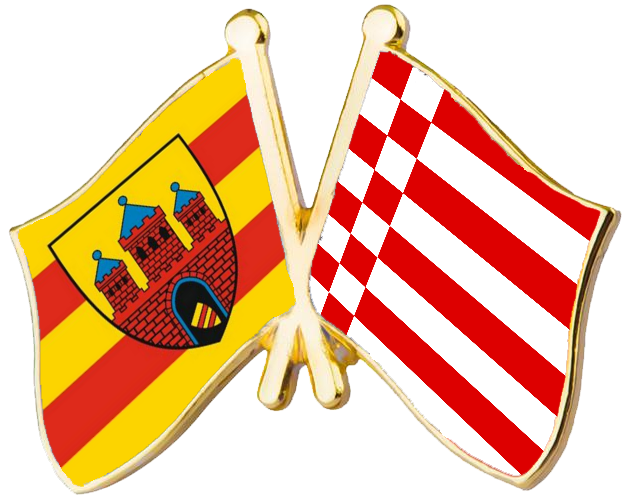 Die Flaggen von Oldenburg und Bremen