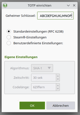 Schritt 9: Geheimen Schlüssel einfügen