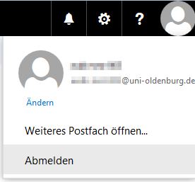 Abmelden von Outlook im Web