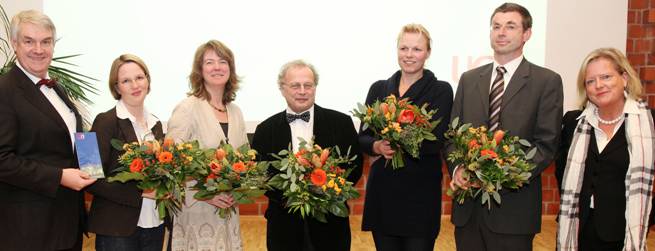 UGO-Vorsitzender Michael Wefers, Mareike Witkowski, Dr. Berit Pleitner, Prof. Dr. Hans Henning Hahn, Drs. Foekje Reitsma, Prof. Dr. Ralf Grüttemeier und Prof. Dr. Gunilla Budde