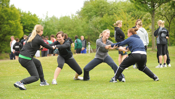 Studierende beim Sport Leben und Freizeit