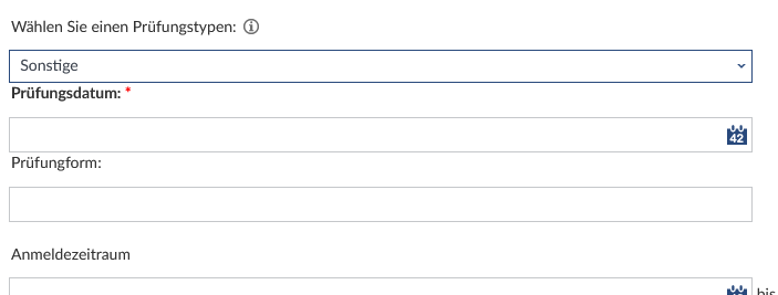 Screenshot UOL StudIP Prüfungsform Sonstige